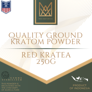 250g Red Kratea Ground Kratom Powder
