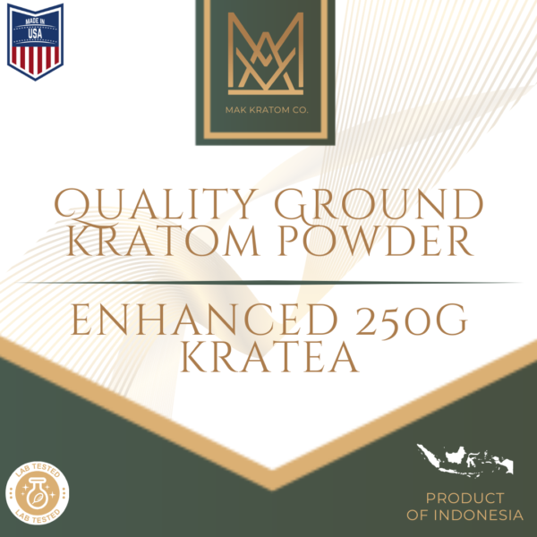Enhanced 250g Kratea Ground Kratom Powder