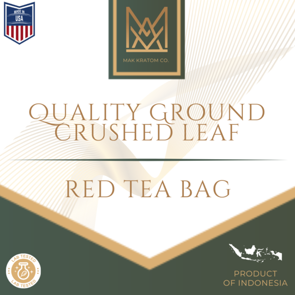 Red Kratom Crushed Leaf Tea Bag Kretea Tea Bags